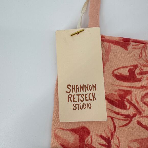 Shannon Retseck Studio Mushroom Christmas Stocking - Cottage NWT French Linen - Picture 5 of 6